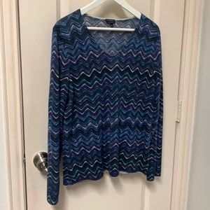 Blues and purples, Talbots merino wool sweater